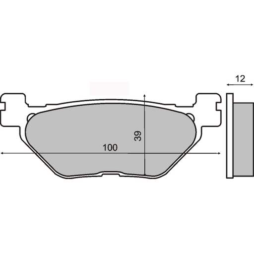 [R225101410] Pastillas de freno orgánicas Yamaha T-Max 500cc