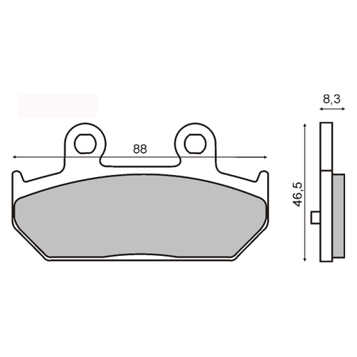 [R225101503] Pastillas de freno sinterizadas Suzuki Burgman 400cc