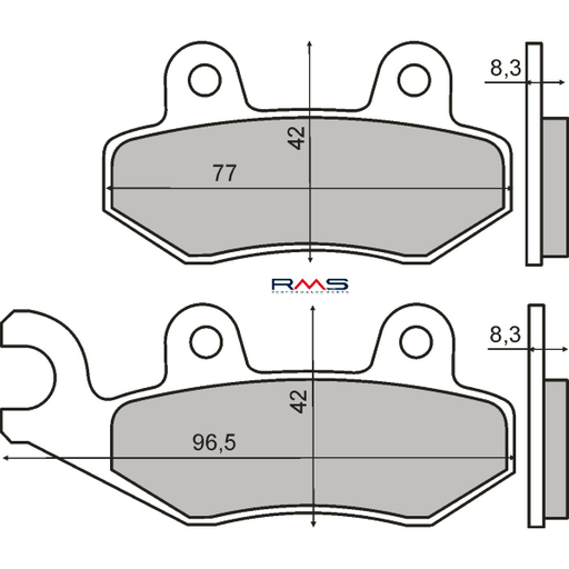 [R225101620] Pastillas de freno orgánicas Peugeot Geopolis 125cc / Satelis 125-250cc