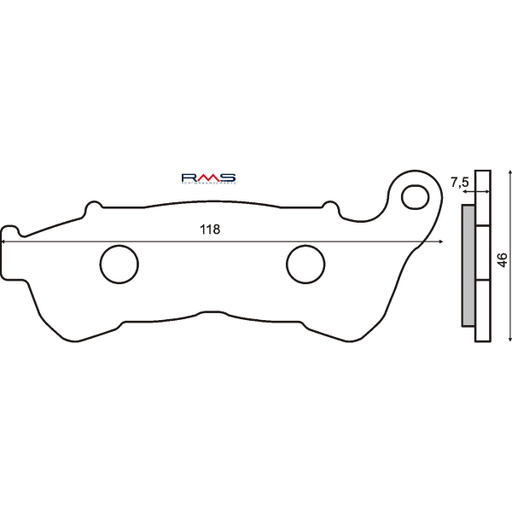 [R225102540] Pastillas de freno orgánicas Honda Sh 300cc