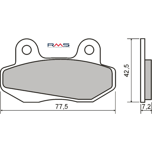 [R225102590] Pastillas de freno orgánicas Honda Wave 110cc