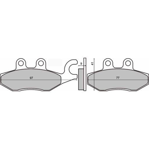 [R225102600] Pastillas de freno orgánicas Piaggio X9 Evolution 250cc