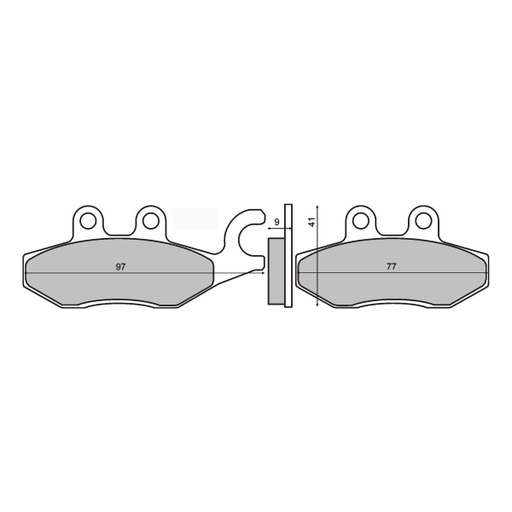 [R225102603] Pastillas de freno Sinterizadas Piaggio X9 Evolution 250