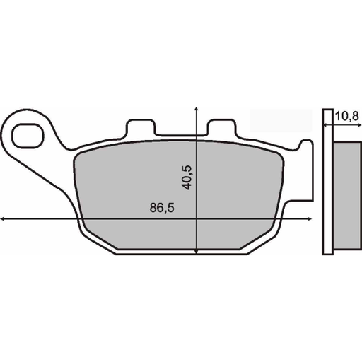 [R225102610] Pastillas de freno orgánicas Honda Pantheon 125-150cc