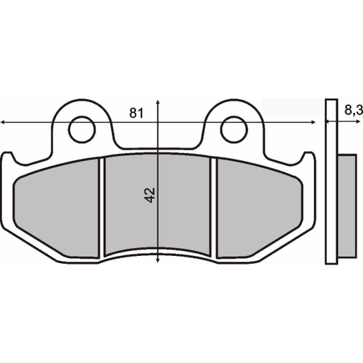 [R225102650] Pastillas de freno orgánicas Suzuki Burgman 250cc