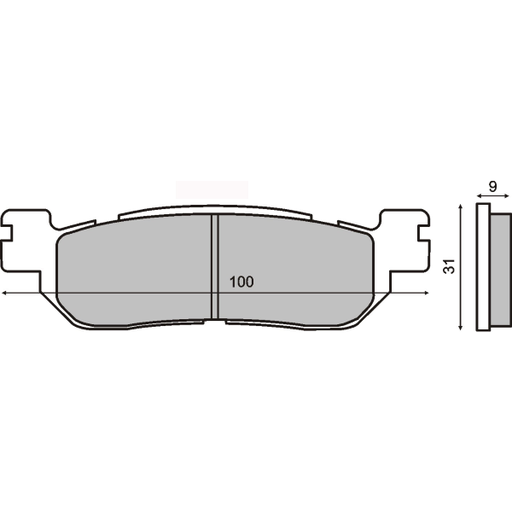 [R225102663] Pastillas de freno Sinterizadas Yamaha XT 225cc