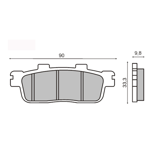 [R225102760] Pastillas de freno orgánicas Kymco Superdink 200-300i