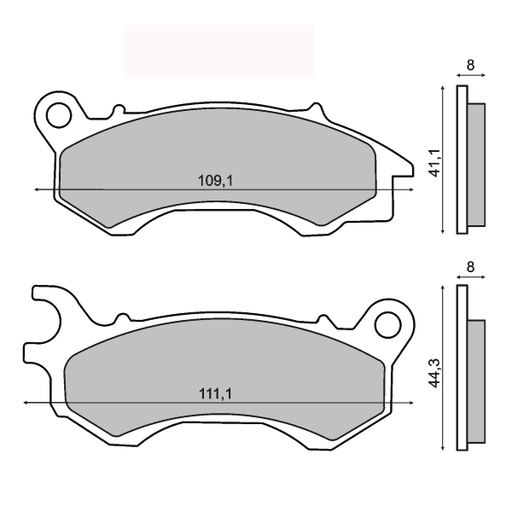 [R225102780] Pastillas de freno orgánicas Honda PCX 125-150cc