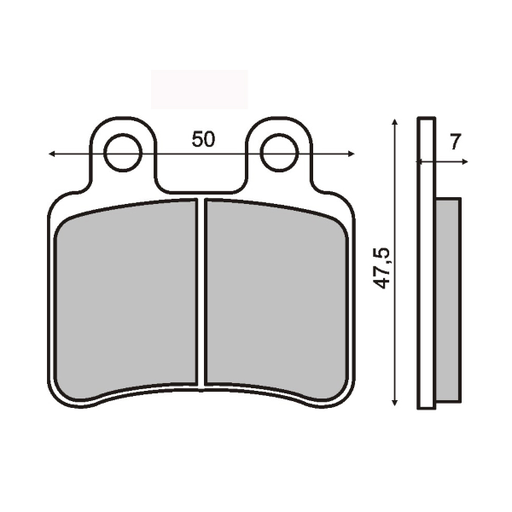[R225102810] Pastillas de freno orgánicas Peugeot Elyseo 125-150cc