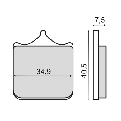 [R225102860] Pastillas de freno orgánicas Ktm 690 Sm R