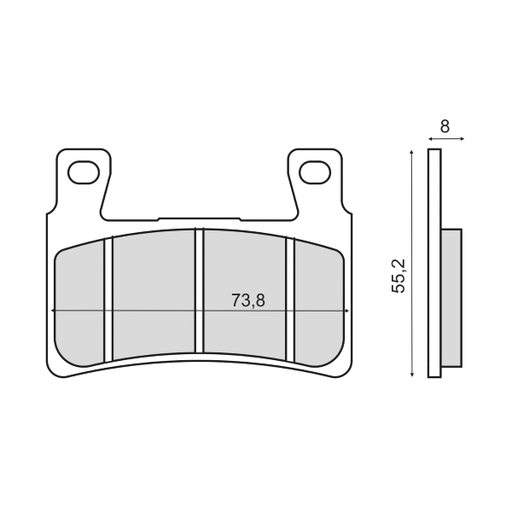 [R225102913] Pastillas de freno sinterizadas Honda CBR 600RR