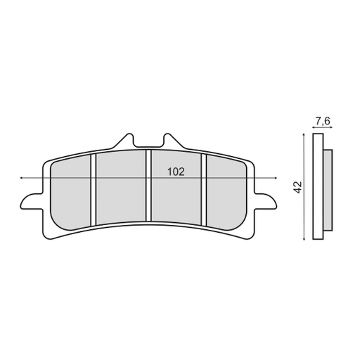 [R225102923] Pastillas de freno Sinterizadas Aprilia RSV4 1000cc
