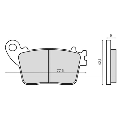 [R225102930] Pastillas de freno orgánicas Suzuki Gsx-R600