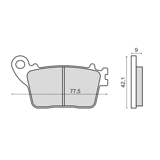 [R225102933] Pastillas de freno sinterizadas Suzuki Gsx-R 600cc