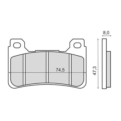 [R225102953] Pastillas de freno sinterizadas Honda CBR 600RR