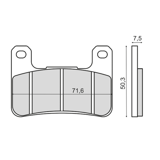 [R225102963] Pastillas de freno sinterizadas Kawasaki Z1000 Abs