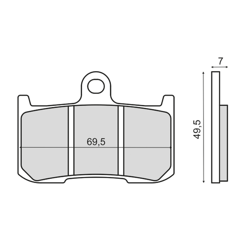 [R225102993] Pastillas de freno Sinterizadas Kawasaki Z 1000 03-06
