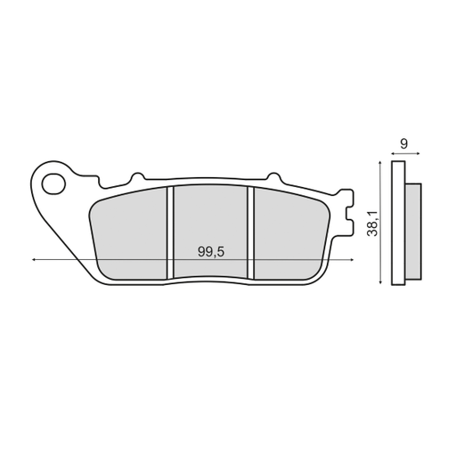 [R225103053] Pastillas de freno sinterizadas Honda VFR 1200F