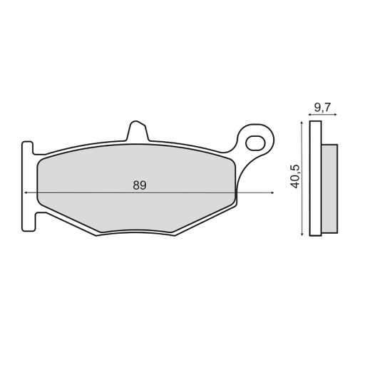 [R225103063] Pastillas de freno sinterizadas Suzuki GSR 600cc