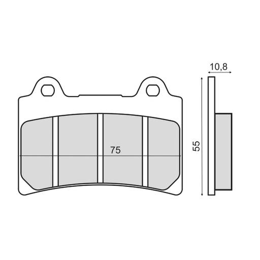 [R225103093] Pastillas de freno Sinterizadas Yamaha TDR 250cc