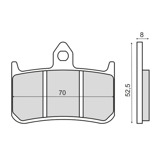 [R225103103] Pastillas de freno sinterizadas Honda RS 125R