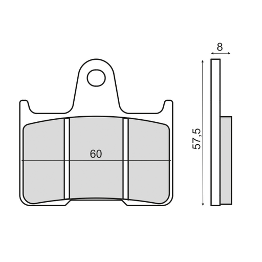 [R225103113] Pastillas de freno sinterizadas Honda CB 1300cc