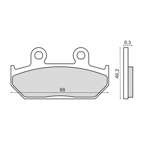 [R225103173] Pastillas de freno sinterizadas Honda RS 125R