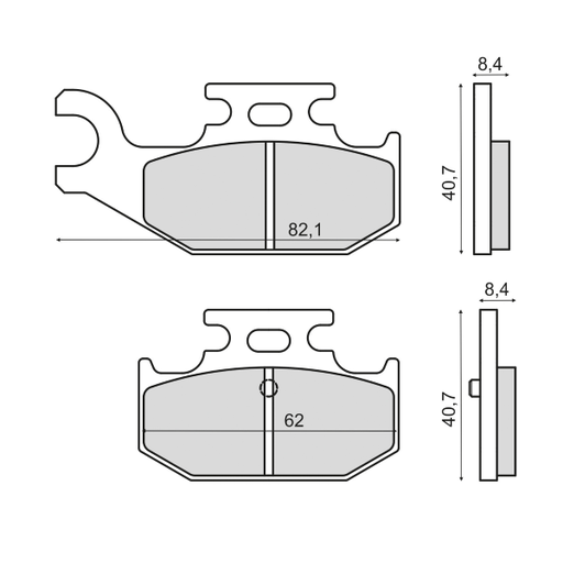 [R225103183] Pastillas de freno Sinterizadas Yamaha YXR 660 Rhino 4x4