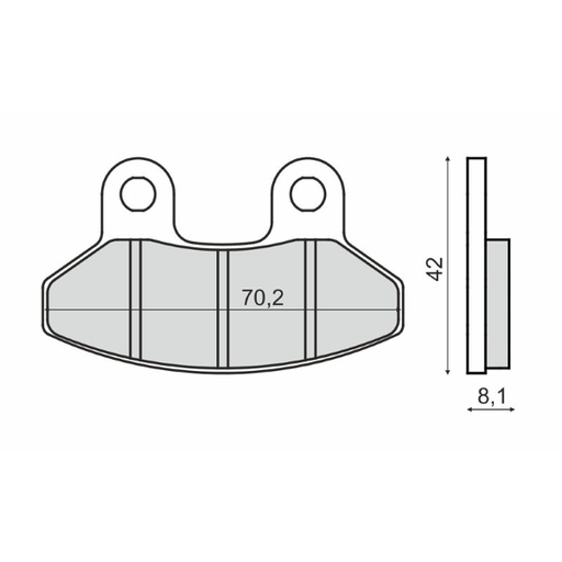 [R225103260] Pastillas de freno orgánicas Sym Joyride 200cc