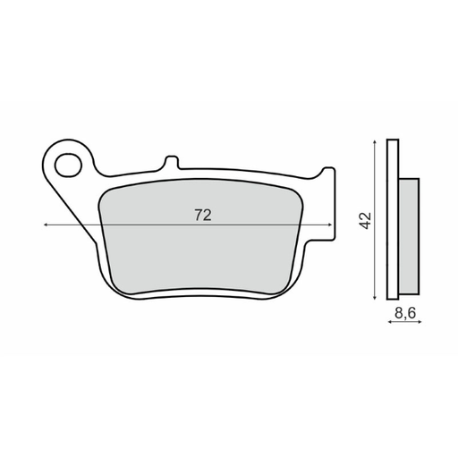 [R225103270] Pastillas de freno orgánicas Yamaha YP250R X-Max