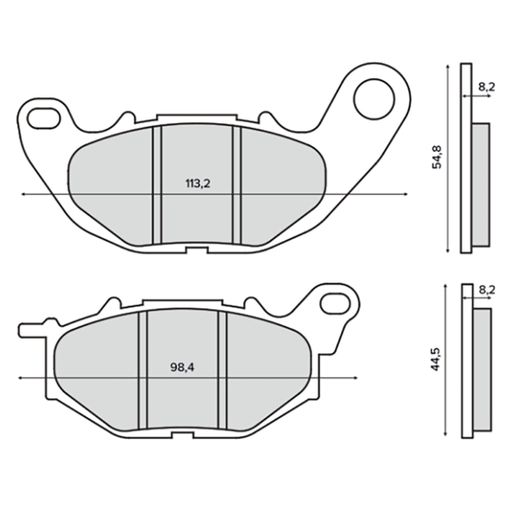 [R225103480] Pastillas de freno orgánicas Yamaha 250cc