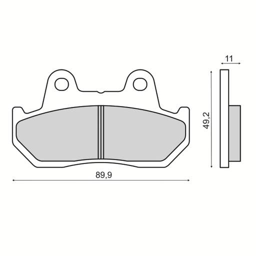 [R225103583] Pastillas de freno sinterizadas Honda CB 125cc
