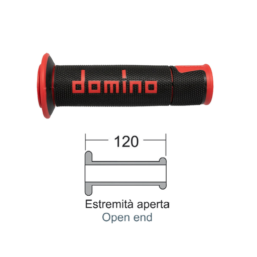 [R184161120] Puños DOMINO Road-Racing color negro / rojo