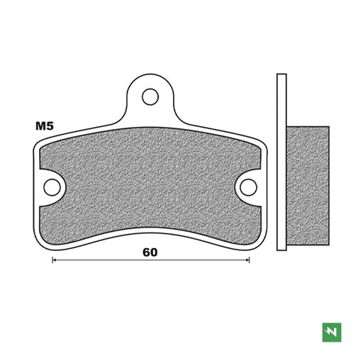 [FD0285K1] Pastillas de freno KART K1 FD0285K1