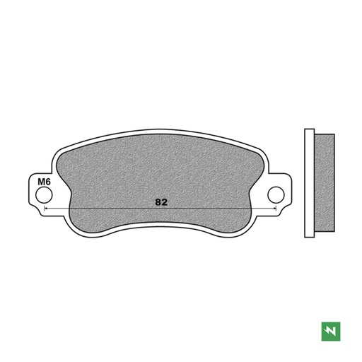 [FD0475K6] Pastillas de freno KART K6 FD0475K6