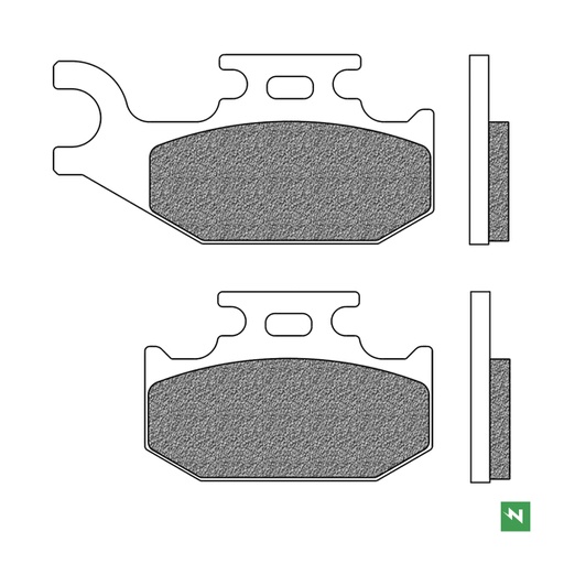 [FD0425BV1] Pastillas de freno OFFROAD ATV FD0425BV1