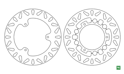 [DF5193AF] Disco de freno acero flotante DF5193AF