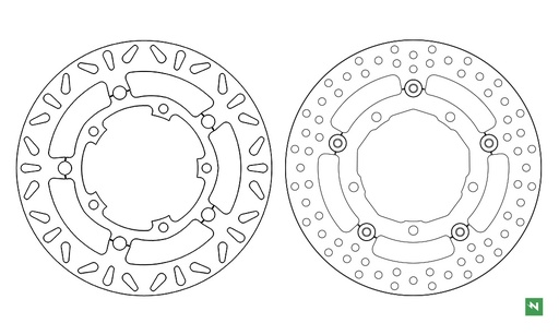 [DF5274AF] Disco de freno acero flotante DF5274AF