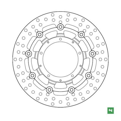 [DF4140AFC] Disco de freno flotante acero DF4140AFC