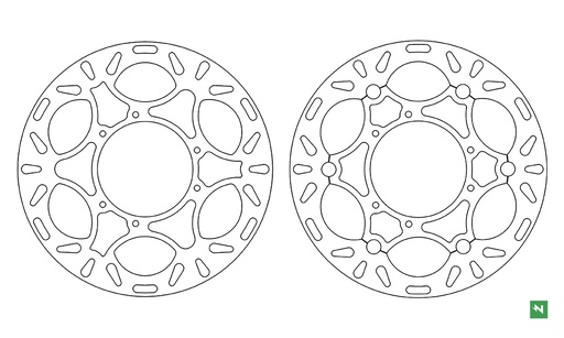 [DF5045AF] Disco de freno flotante acero DF5045AF