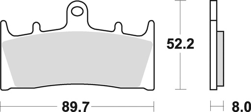 [764SM1] Braking Juego de pastillas de freno semimetálicas SM1 para Kawasaki/Suzuki