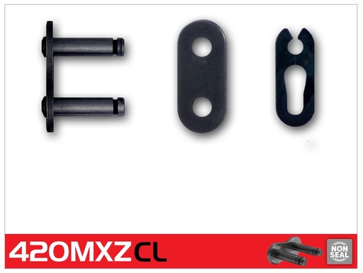 [RK420MXZCL] RK Eslabón 420MXZ/Enganche Clip Rápido