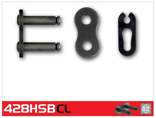 [RK428HSBCL] RK Eslabón 428HSB/Enganche Clip Rápido