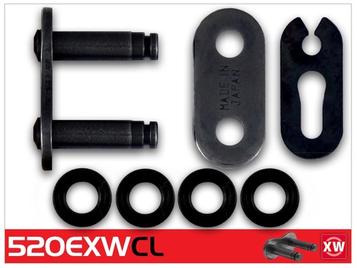 [RK520EXWCL] RK Eslabón 520EXW/Enganche Clip Rápido