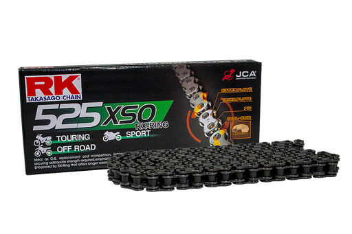 [RK525XSO110] RK Cadena 525XSO con 110 Eslabones Enganche para Remachar