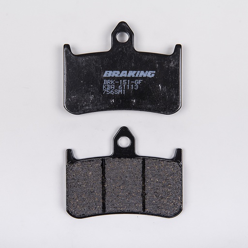 [756SM1] Braking Juego de pastillas de freno semimetálicas SM1 para Honda