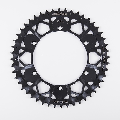 [8-3619-49BK] Sunstar Corona de Acero Niquelado de 49 Dientes en Color Negro