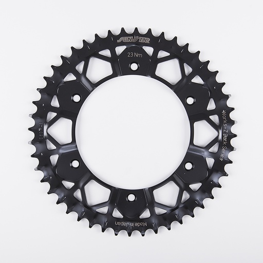 [8-3631-49BK] Sunstar Corona de Acero Niquelado de 49 Dientes en Color Negro
