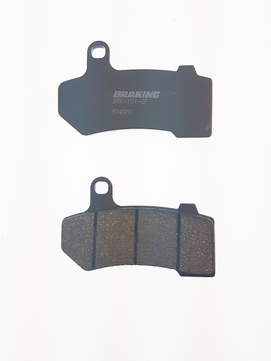 [934SM1] Braking Juego de pastillas de freno semimetálicas SM1 para Harley