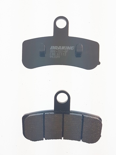 [943SM1] Braking Juego de pastillas de freno semimetálicas SM1 para Harley